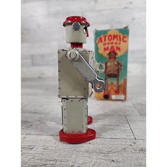 Robot Schylling 1997 Atomic ROBOT MAN W/ Box *For Parts Or Repair* - Picture 3 of 5